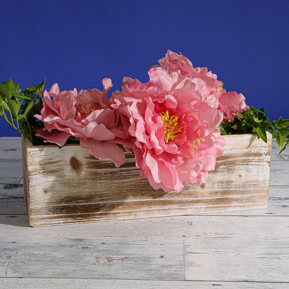 Pink Silk Peony (6" Wide) Flower Heads (Bouquet Of 24) 2 Pink Silk Peony (6" Wide) Flower Heads (Bouquet Of 24) - Image 2