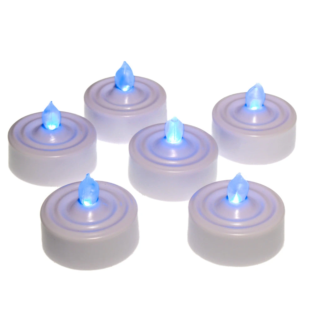 Richland Flameless LED Tealight Candles Blue Set Of 72 1 Richland Flameless LED Tealight Candles Blue Set Of 72