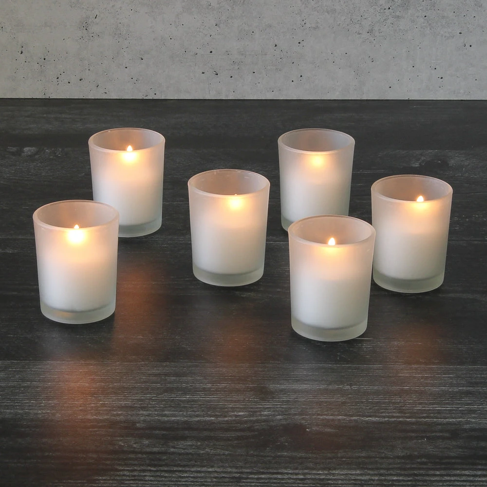 Richland Votive Candles & Eastland Frosted Votive Holders Set Of 72 1 Richland Votive Candles & Eastland Frosted Votive Holders Set Of 72