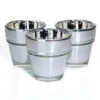 Eastland Flowerpot Votive Holder Mirrored Set Of 12
