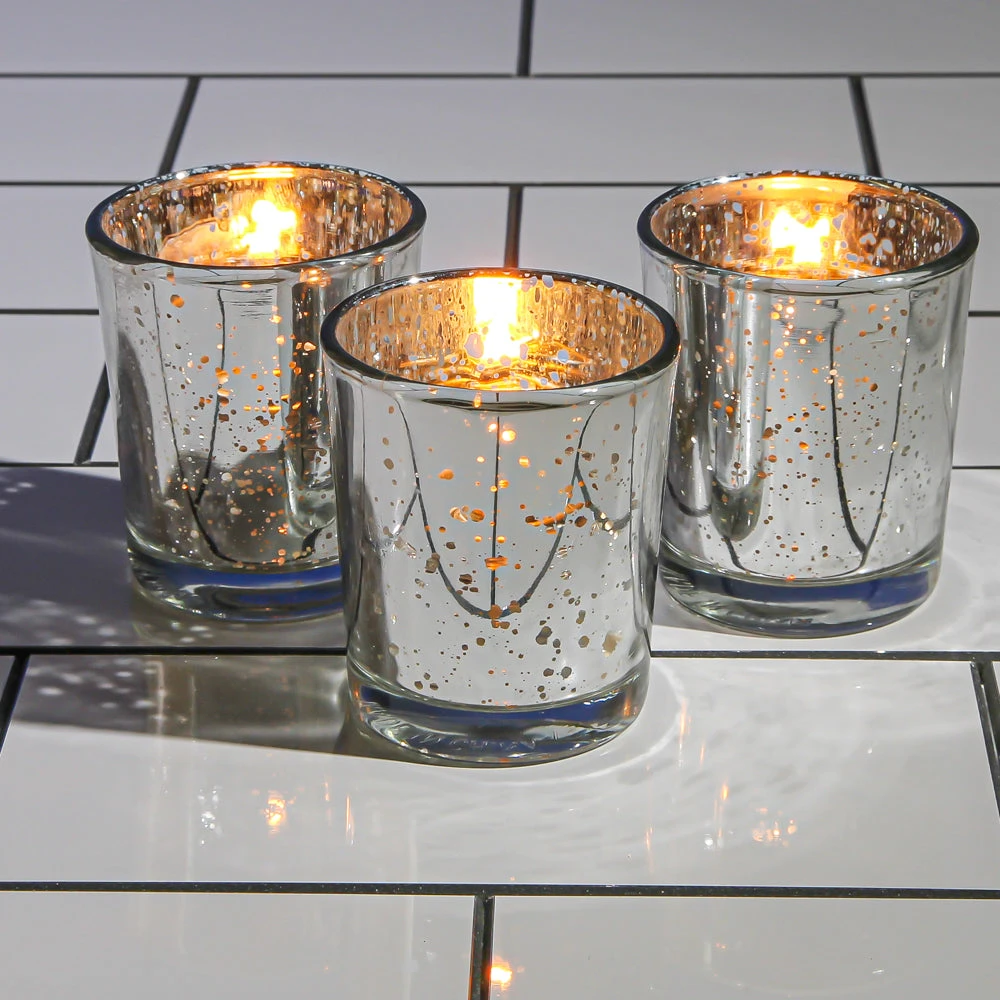 Richland Silver Mercury Votive Holders Set Of 12 2 Richland Silver Mercury Votive Holders Set Of 12 - Image 2
