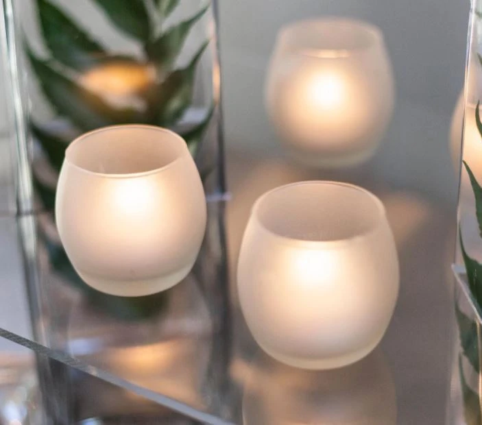 Eastland Petite Hurricane Votive Candle Holder Frosted Set Of 144 2 Eastland Petite Hurricane Votive Candle Holder Frosted Set Of 144 - Image 2