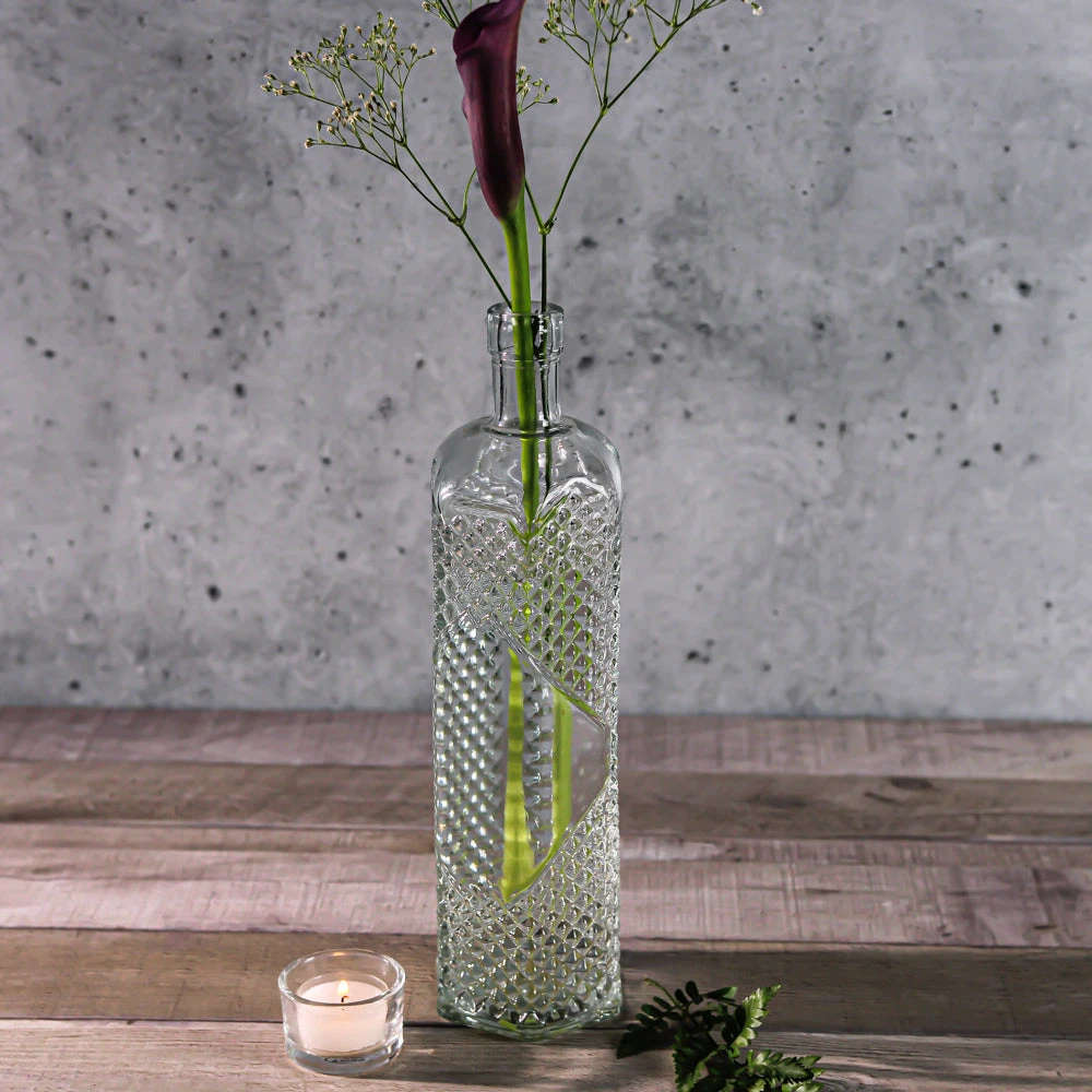 Richland Glass Textured Bottle Set Of 12 2 Richland Glass Textured Bottle Set Of 12 - Image 2