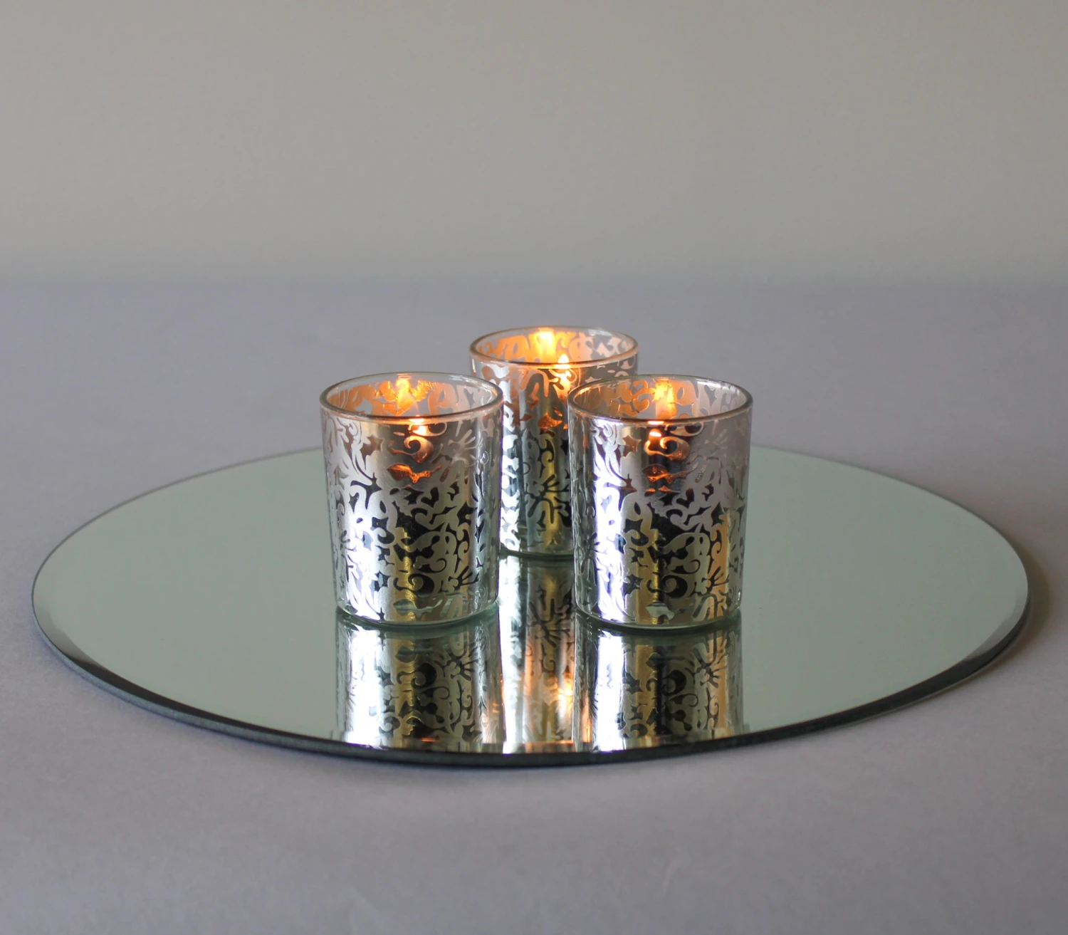 Richland Silver Lace Votive Holder Set Of 72 2 Richland Silver Lace Votive Holder Set Of 72 - Image 2