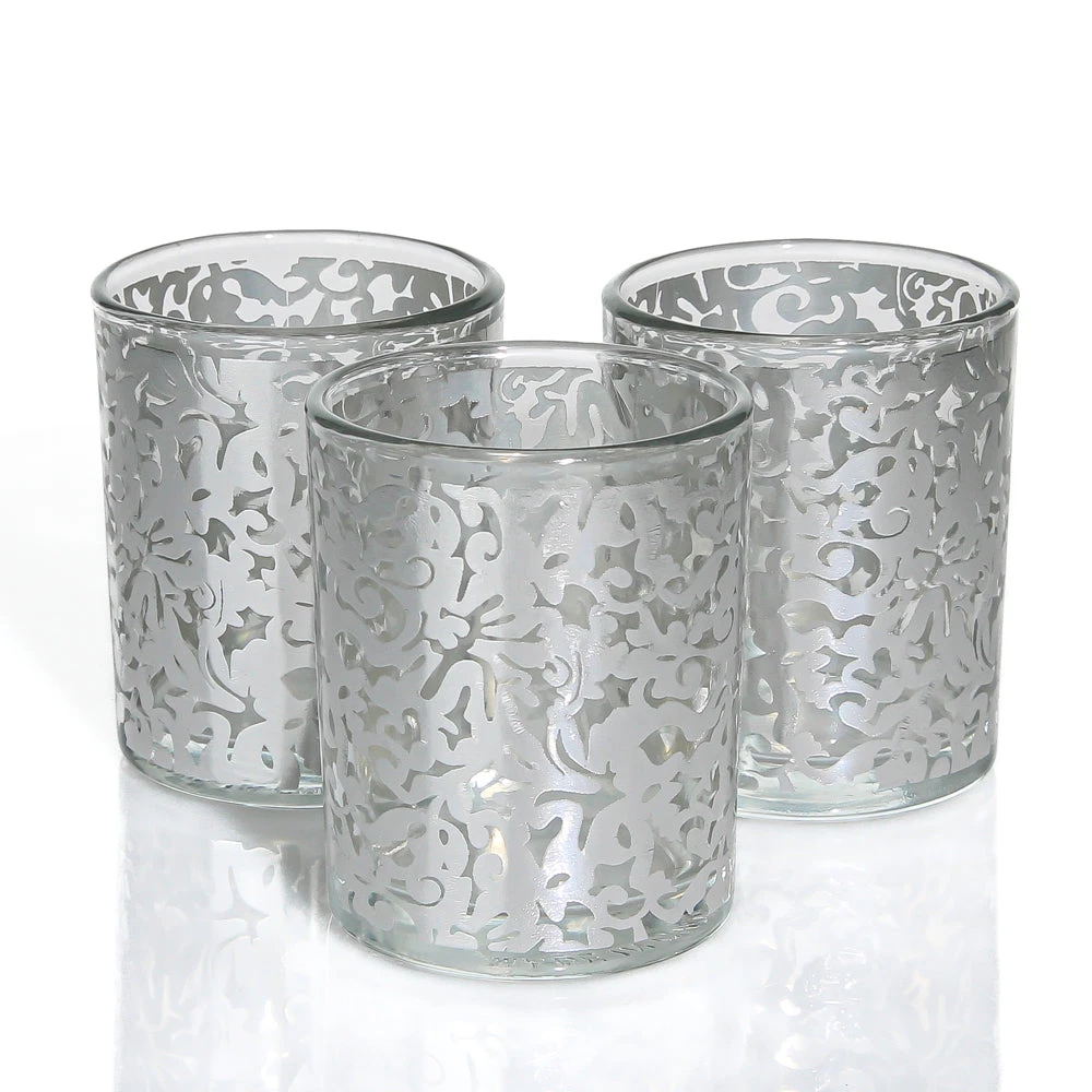 Richland Silver Lace Votive Holder Set Of 72 1 Richland Silver Lace Votive Holder Set Of 72