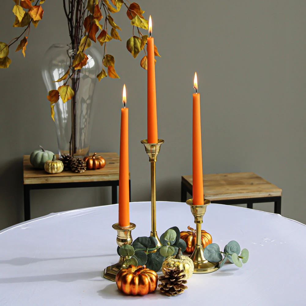 Taper Candlestick Gold 9in 3 Taper Candlestick Gold 9in - Image 3