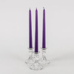 Richland Taper Candles 10" Purple Set Of 50