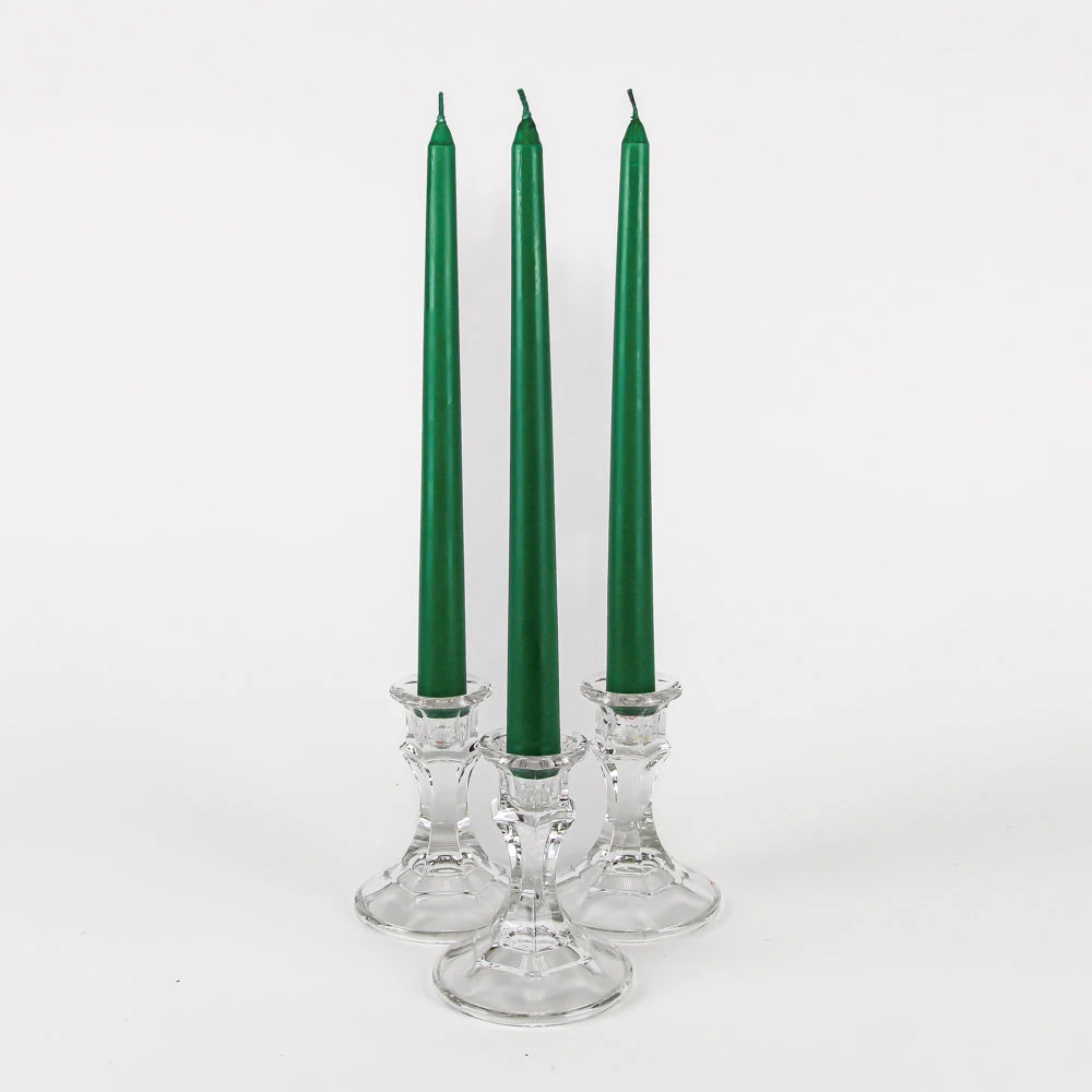 Richland Taper Candles 10" Dark Green Set Of 50 1 Richland Taper Candles 10" Dark Green Set Of 50