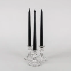 Richland Taper Candles 10" Black Set Of 50