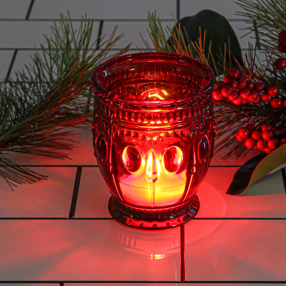 Richland Vintage Charm Candle Holder Red Set Of 6 3 Richland Vintage Charm Candle Holder Red Set Of 6 - Image 3