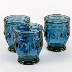 Richland Vintage Charm Candle Holder Navy Blue Set Of 48