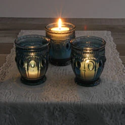 Richland Vintage Charm Candle Holder Navy Blue Set Of 48 -Candle Glow Deals Store 1444 5258 2aef6523 eb0c 401e 83c3 6a143508f070
