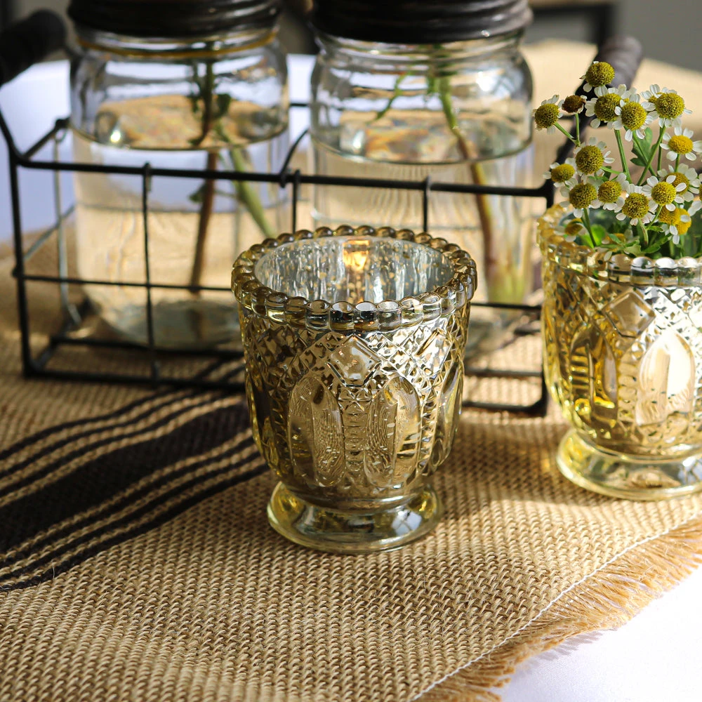 Richland Holder Royal Mercury Petite Metallic Gold Set Of 48 2 Richland Holder Royal Mercury Petite Metallic Gold Set Of 48 - Image 2