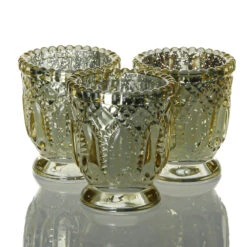 Richland Holder Royal Mercury Petite Metallic Gold Set Of 12