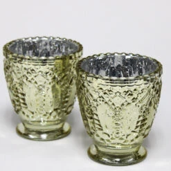 Richland Holder Royal Mercury Grande Metallic Gold Set Of 36 -Candle Glow Deals Store 1463 0449 2