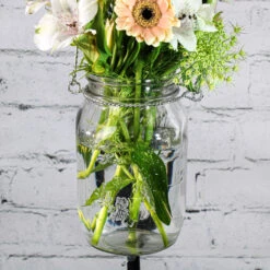 Eastland Large Mason Jar With Handle Set Of 12 -Candle Glow Deals Store 1471 4260 2