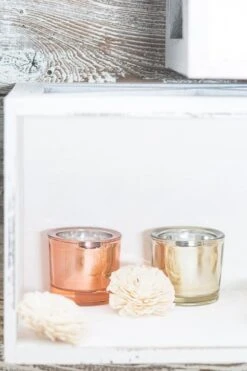 Richland Chunky Votive Holder Gold Mirrored Set Of 48 -Candle Glow Deals Store 1554a 1