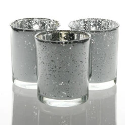 Richland Votive Holder Grande Silver Mercury Set Of 12