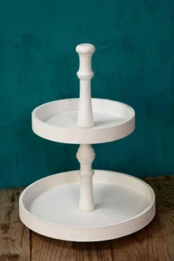 2-Tier Dessert Stand Round 15.5in
