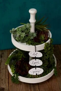 2-Tier Dessert Stand Round 15.5in -Candle Glow Deals Store 2 tier dessert stand round 15 4