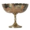 Mercury Glass Compote Burnt Gold 8" X 7"