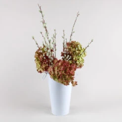 11" White Flower Market Buckets With Handles 5 11" White Flower Market Buckets With Handles -Candle Glow Deals Store 40099904572 1989