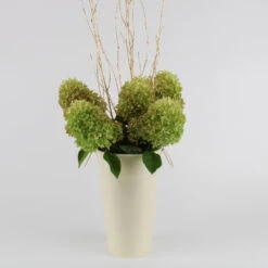 Cream White French Flower Market 11" Bucket -Candle Glow Deals Store 40099907345 1995