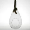 Richland Hanging Teardrop Terrarium With Rope 6" X 11"