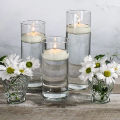 Eastland Cylinder Floating Candle Holders 7.5" , 9" & 10.5" Set Of 3 6 Eastland Cylinder Floating Candle Holders 7.5" , 9" & 10.5" Set Of 3 -Candle Glow Deals Store 6019 4883 03874405 1fe9 49d7 b592 8fa4e4bcbd8e