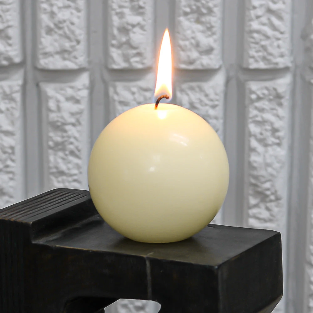 Richland Sphere Candle 3" Ivory Set Of 48 2 Richland Sphere Candle 3" Ivory Set Of 48 - Image 2