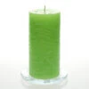 Richland Rustic Pillar Candle 3"x 6" Green Set Of 24