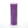 Richland Rustic Pillar Candle 3"x 9" Lavender Set Of 12