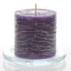 Richland Rustic Pillar Candle 3"x 3" Purple Set Of 12
