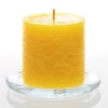 Richland Rustic Pillar Candle 3"x 3" Yellow Set Of 12