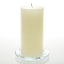 Richland Rustic Pillar Candle 3"x 6" Light Ivory Set Of 6