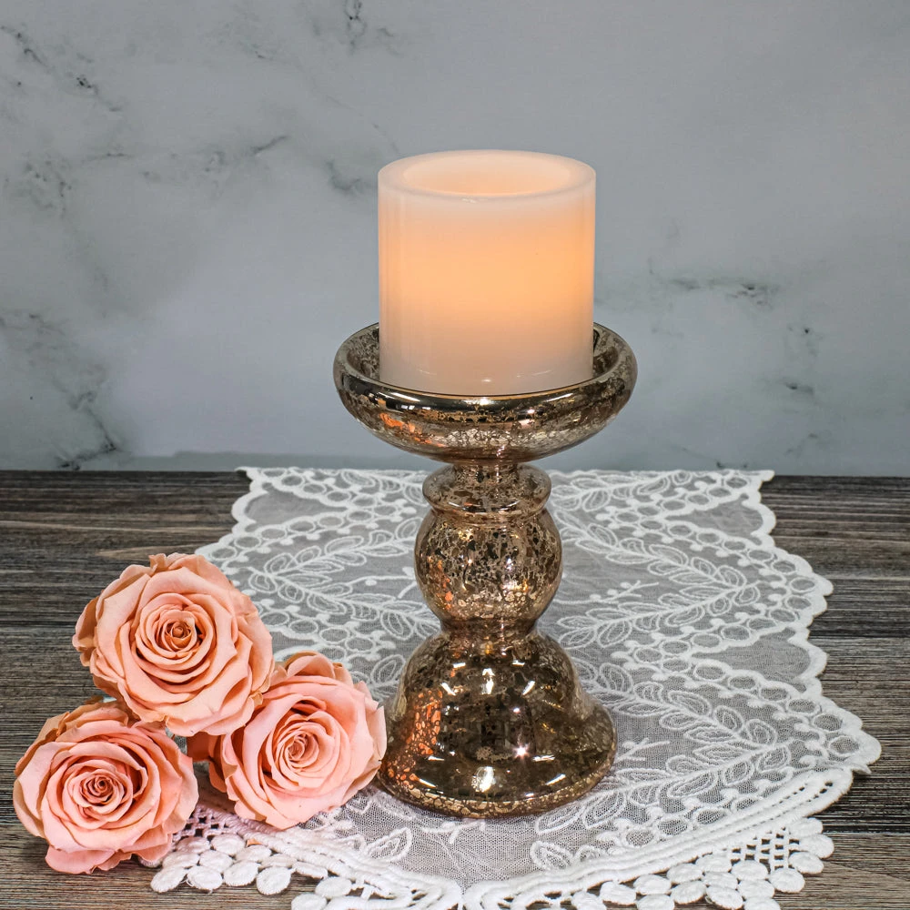 Richland Flameless LED Pillar Candles 3"x3" White Set Of 6 2 Richland Flameless LED Pillar Candles 3"x3" White Set Of 6 - Image 2