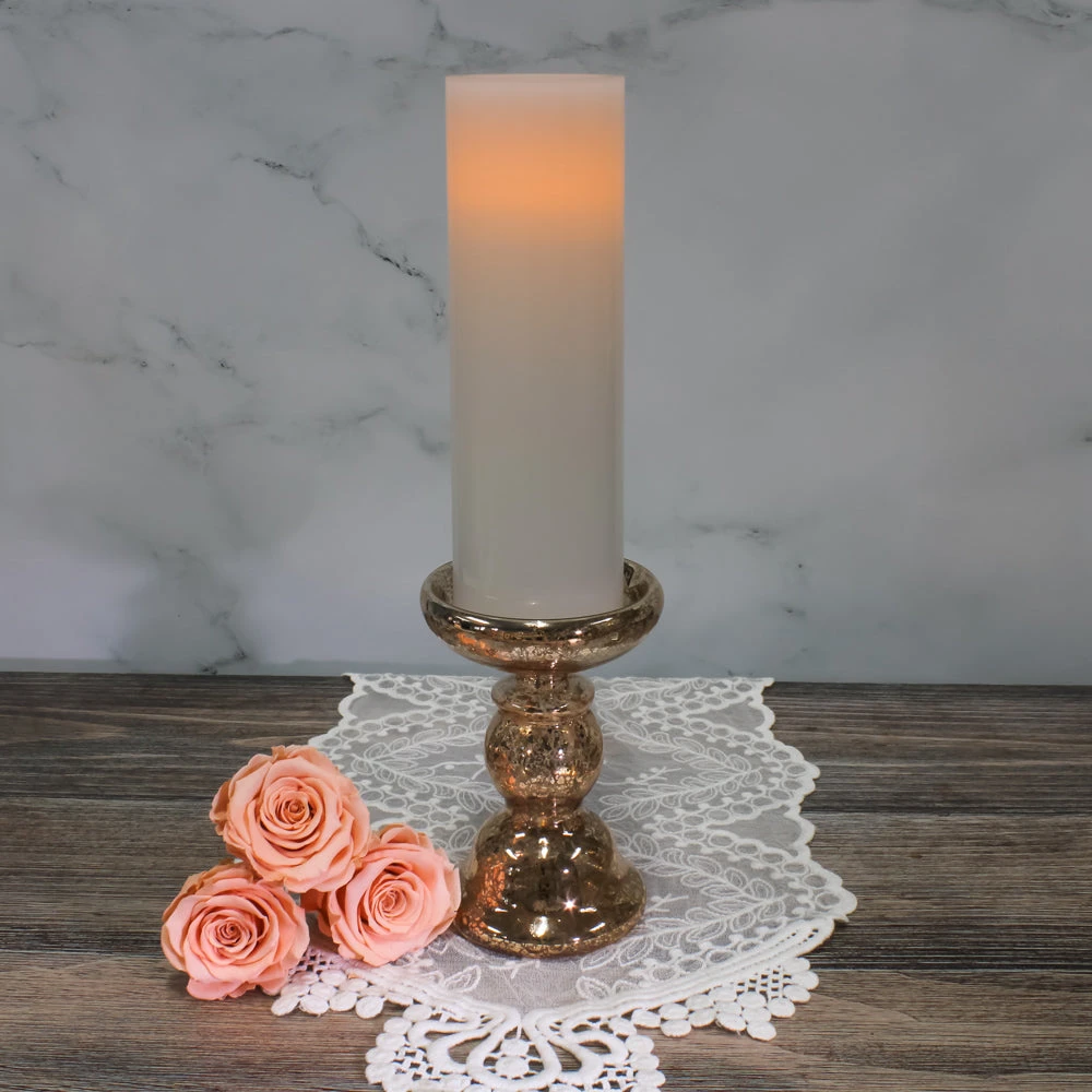 Richland Flameless LED Pillar Candles 3"x9" White Set Of 6 2 Richland Flameless LED Pillar Candles 3"x9" White Set Of 6 - Image 2