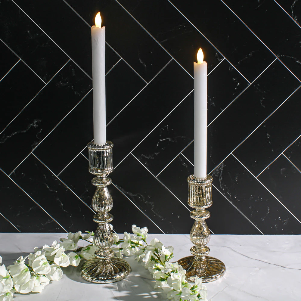 Richland White LED Taper Candles 9.75" Set Of 24 2 Richland White LED Taper Candles 9.75" Set Of 24 - Image 2