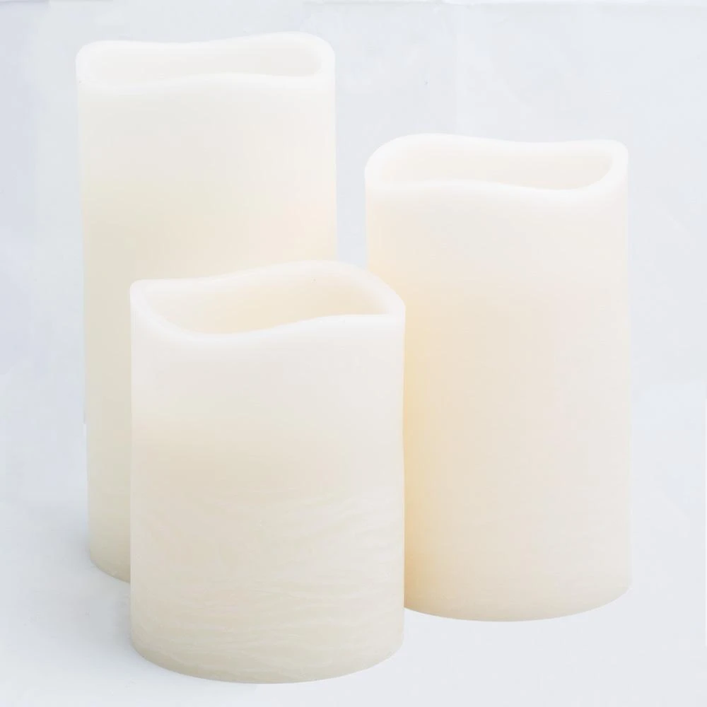 Richland LED Big Pillar Candles Ivory 6” Set Of 12 1 Richland LED Big Pillar Candles Ivory 6” Set Of 12