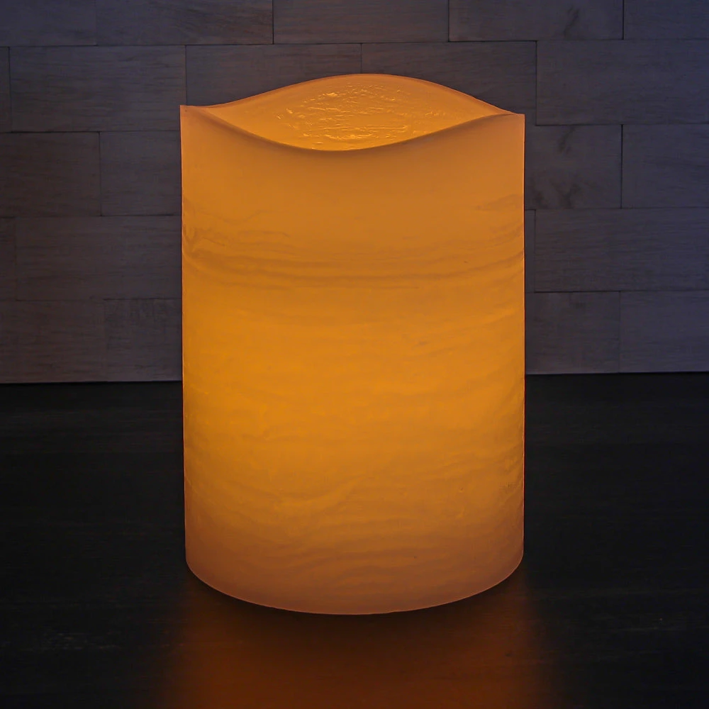 Richland LED Big Pillar Candle Ivory 6” X 8” 2 Richland LED Big Pillar Candle Ivory 6” X 8” - Image 2