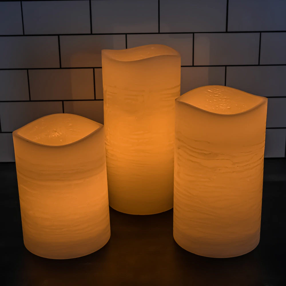 Richland LED Big Pillar Candles Ivory 6” Set Of 12 2 Richland LED Big Pillar Candles Ivory 6” Set Of 12 - Image 2