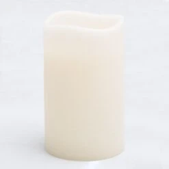 Richland LED Big Pillar Candle Ivory 6” X 10”