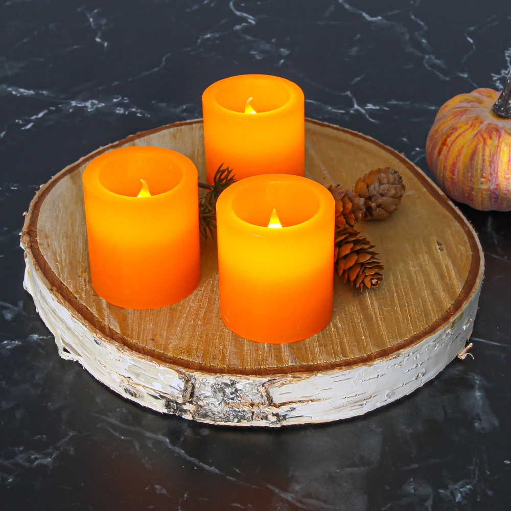 Richland LED Votive Candles Orange Set Of 12 2 Richland LED Votive Candles Orange Set Of 12 - Image 2