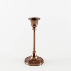 Taper Candlestick Rose Gold 7in