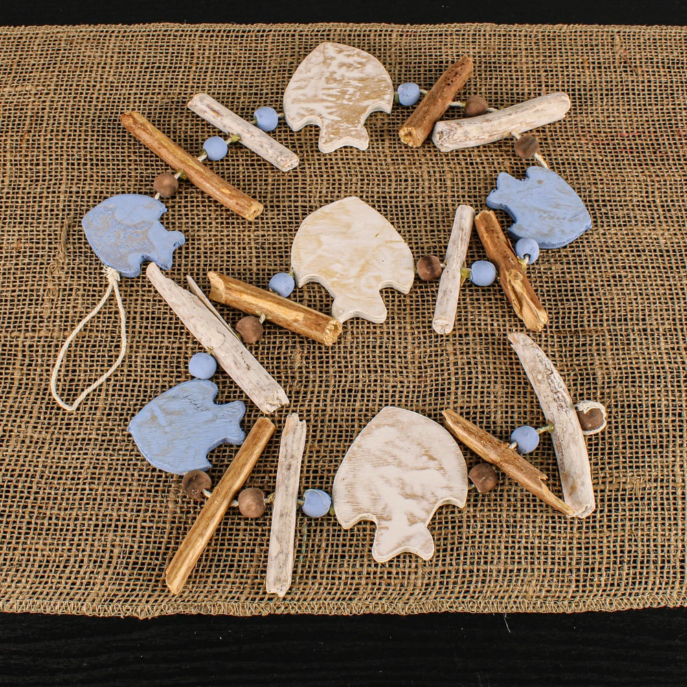 Driftwood Hanging Ocean Garland 3ft (Set Of 6) 2 Driftwood Hanging Ocean Garland 3ft (Set Of 6) - Image 2