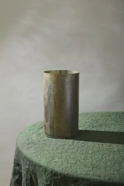 Norah Corrugated Zinc Vase 10.5" -Candle Glow Deals Store 84230604947b