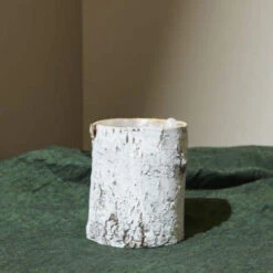 Whitewashed Birch Bark Vase 4.75x6 -Candle Glow Deals Store 84230605914b
