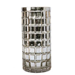 Gold Mercury Mosaic Cylinder 10" - Vase & Candle Holder -Candle Glow Deals Store 87260257054