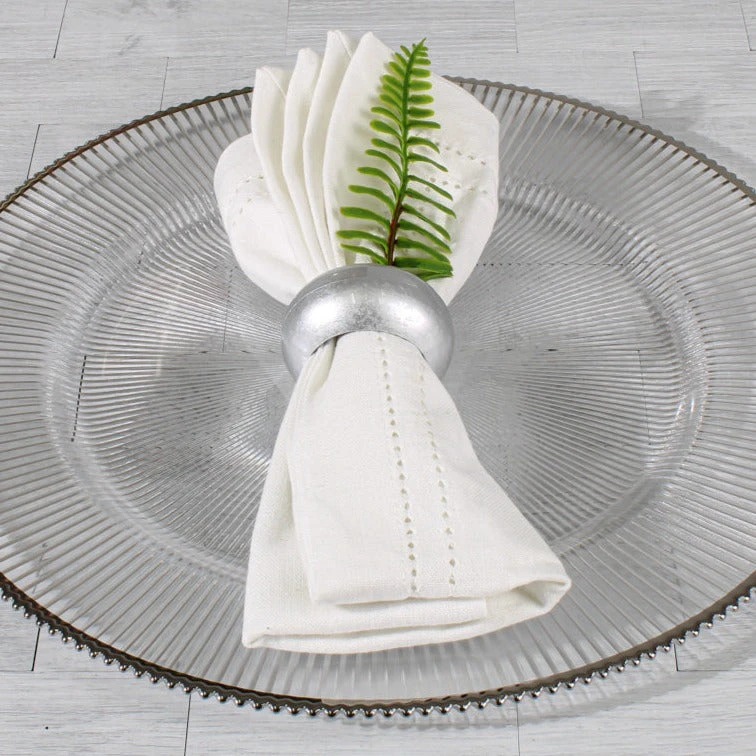 Richland Napkin Ring 2.3" Silver Set Of 24 2 Richland Napkin Ring 2.3" Silver Set Of 24 - Image 2