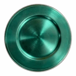 Richland Beaded Charger Plate 13" Aqua Blue Set Of 48